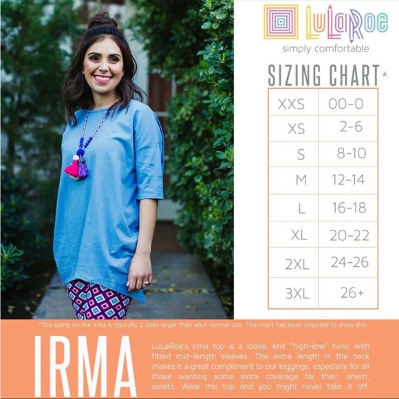 EUC LuLaRoe Irma tunic, XL - Picture 10 of 12